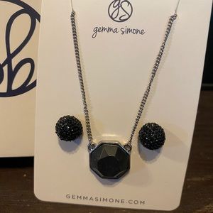 NEW Gemma Stone Necklace & Earring Set